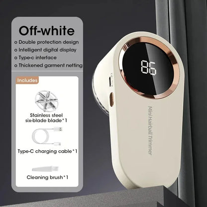 Simplia Renew™ | Quitapelusas Eléctrico Recargable con Pantalla LED